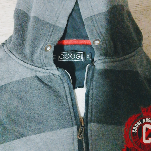 Vtg Coogi Zipup Hoody Sweater Xl - Picture 6 of 6